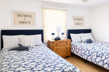 Falmouth Cape Cod vacation rental - 1st floor- full beds, ceiling fan, dresser, full length mirror