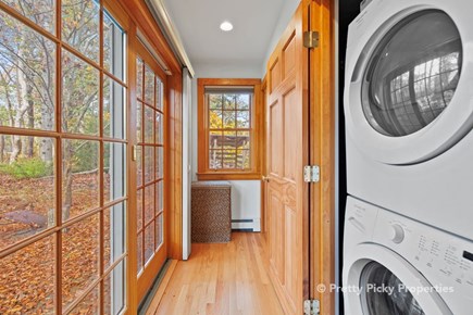 Harwich Port Cape Cod vacation rental - Full size laundry machines off primary bedroom