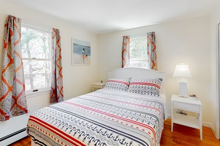 Truro Cape Cod vacation rental - Second upstairs bedroom with its fun nautical queen!