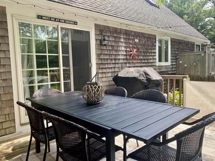 South Chatham Cape Cod vacation rental - Our deck which can seat 8 comfortably