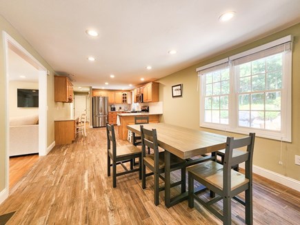 Falmouth Cape Cod vacation rental - Dining area with seating for 6, +2 stools just in case, open plan