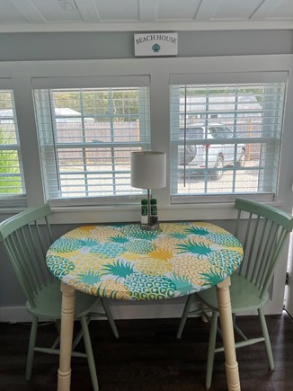 Dennis Port Cape Cod vacation rental - Dining area off the kitchen - lots of windows with natural light!