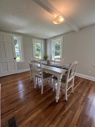 East Falmouth Cape Cod vacation rental - The 6-person dining table extends to host additional guests