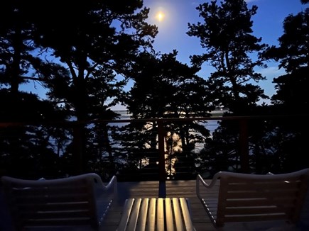 Wellfleet, Paine Hollow Cape Cod vacation rental - Full moon on the water view