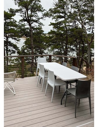 Wellfleet, Paine Hollow Cape Cod vacation rental - Folding Table for use when needed on the deck or at the beach.