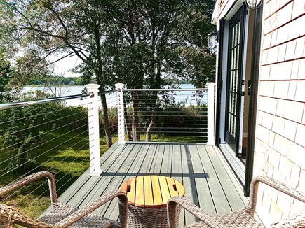 West Yarmouth Cape Cod vacation rental - Master bedroom deck overlooking water