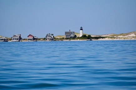 Barnstable Cape Cod vacation rental - Private deeded beach with view of Sandy Neck Lighthouse.