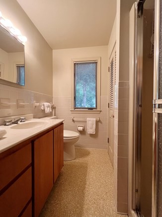 Woods Hole Cape Cod vacation rental - Main Level - primary bathroom (stall shower)