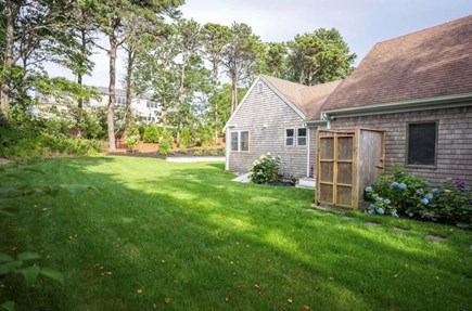 Chatham Cape Cod vacation rental - Side yard with outdoor shower.