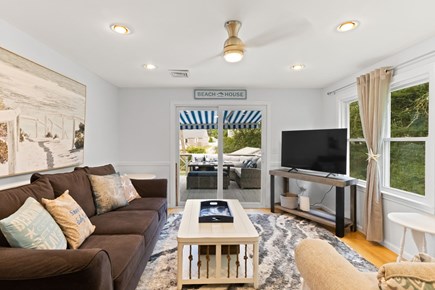 Dennis Port Cape Cod vacation rental - 2nd living area with 55in SONY smart TV and washer and dryer