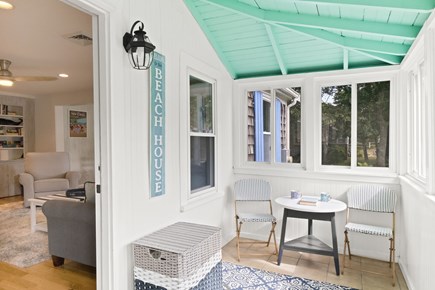 Dennis Port Cape Cod vacation rental - Enjoy your coffee and a book in the light and bright sun room!