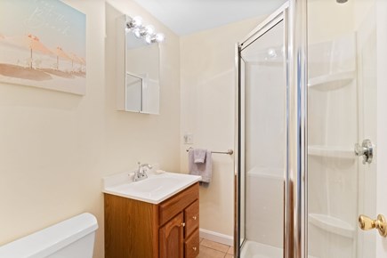 Dennis Port Cape Cod vacation rental - first full bath with stall shower
