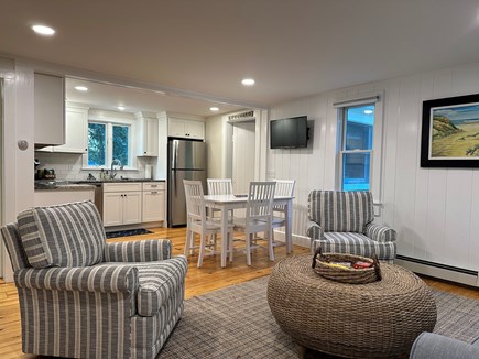 Brewster Cape Cod vacation rental - Dining table for 4- 6 guests w easy to open leaf & extra chairs