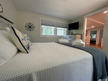 Brewster Cape Cod vacation rental - Bedroom 1- queen bed with Tv and dresser