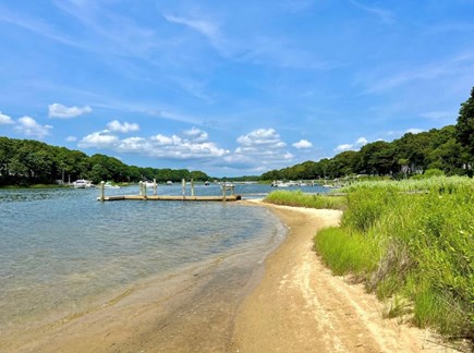 East Falmouth Cape Cod vacation rental - Salt water private neighborhood beach and dock across the street.
