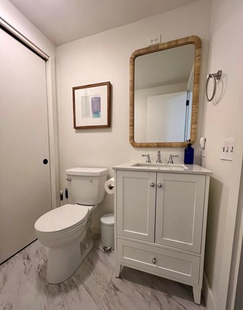 East Falmouth Cape Cod vacation rental - Upstairs half bathroom.