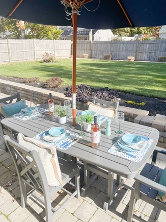 South Yarmouth Cape Cod vacation rental - Outside dining table for enjoying all your meals!