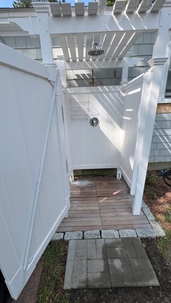 East Falmouth Cape Cod vacation rental - Out door shower with water rainfall