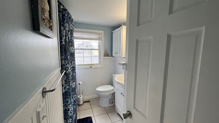 East Falmouth Cape Cod vacation rental - Bathroom with bathtub and shower