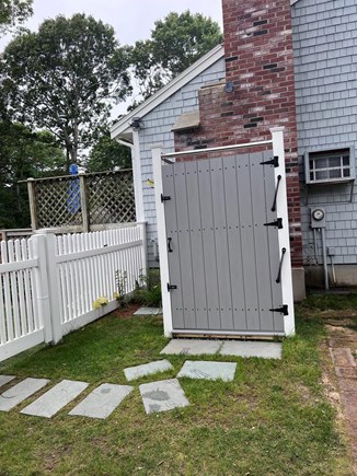 East Falmouth Cape Cod vacation rental - Out door rinsing station w plenty of hooks and shelves