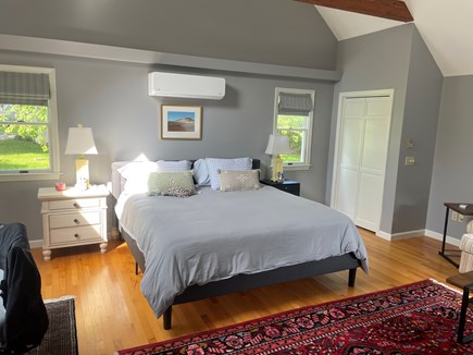 Orleans Cape Cod vacation rental - King size bed in spacious downstairs BR with pullout sofa