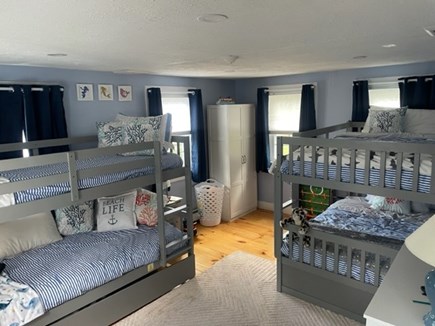 South Yarmouth Cape Cod vacation rental - The Bunk Room, Lot's of fun for the kids to share! TV & Space!