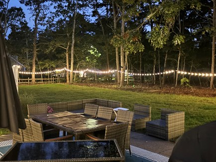 South Yarmouth Cape Cod vacation rental - Perfect patio night. Grill, couch, space heater & you!