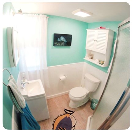 Truro Cape Cod vacation rental - Bath with corner shower