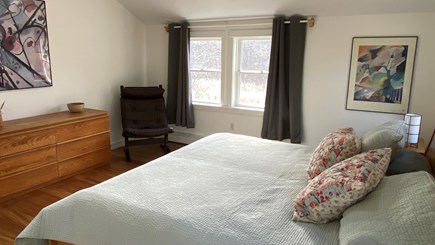 Wellfleet Cape Cod vacation rental - Master bedroom with King bed, private bathroom and views to marsh