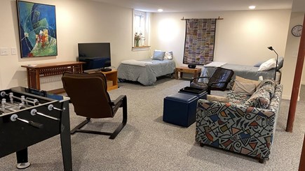 Wellfleet Cape Cod vacation rental - Finished basement w/Smart TV,  Foosball, games and 2 twin beds