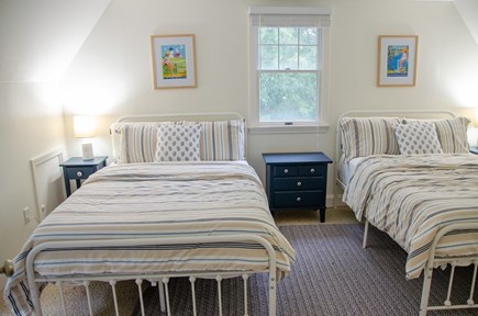Falmouth Cape Cod vacation rental - Second upstairs bedroom with 2 double beds. Plus a desk.