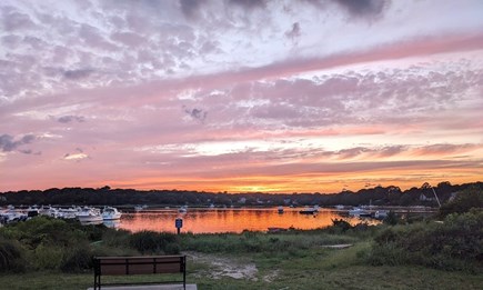 Falmouth Cape Cod vacation rental - Sunset views on Great Pond just steps from the house!