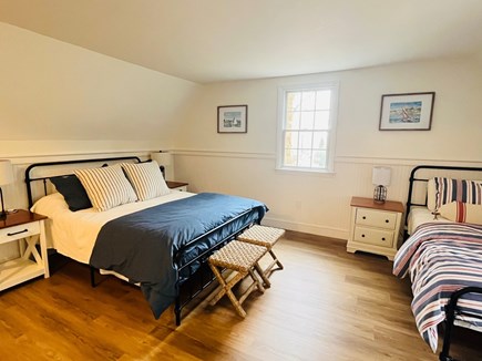Falmouth Cape Cod vacation rental - Large upstairs bedroom with 1 queen & 2 twin beds