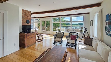 Wellfleet Cape Cod vacation rental - Living room with comfortable seating and Duck Creek views