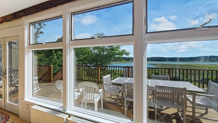 Wellfleet Cape Cod vacation rental - Door leads from dining area to large second floor deck