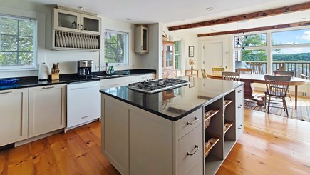 Wellfleet Cape Cod vacation rental - Kitchen with granite counter tops and large central island