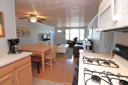 West Dennis Cape Cod vacation rental - Kitchen Looking To Family Room and Dining