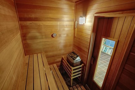 Truro Cape Cod vacation rental - A Finnish sauna that comfortably fits 4-6 people