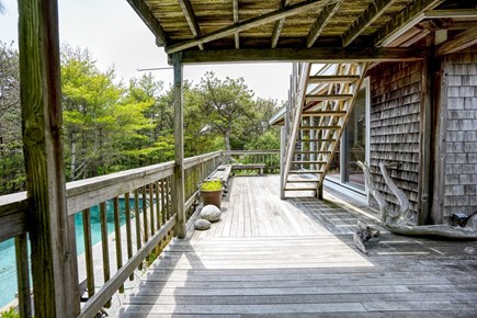 Truro Cape Cod vacation rental - Deck off the living room