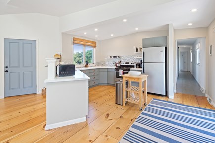 Truro Cape Cod vacation rental - The dining space flows into the kitchen