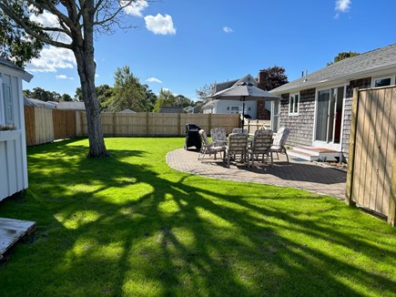 Dennis Port Cape Cod vacation rental - Fenced In Back Yard with Spacious Patio and New Gas Grill