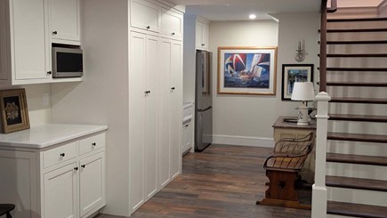 Dennis, Corporation Beach  Cape Cod vacation rental - DOWNSTAIRS-kitchenette and laundry