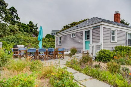 Centerville Cape Cod vacation rental - Grill and side patio with table and chairs