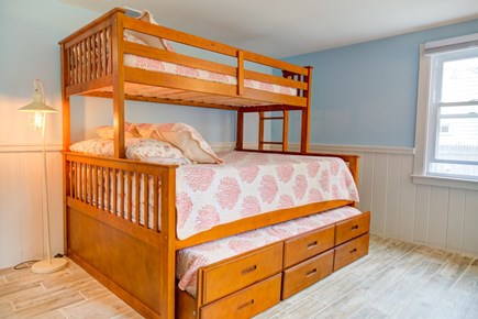 Centerville Cape Cod vacation rental - Guest Room with Queen Bed, Twin Trundle, Twin top bunk
