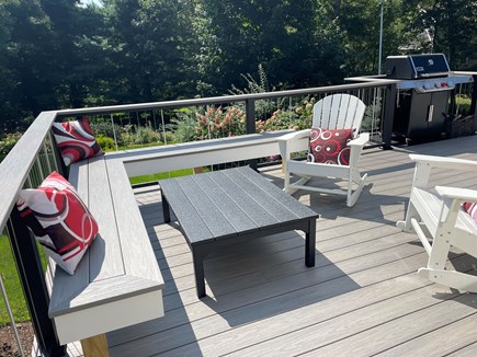 Yarmouth Port Cape Cod vacation rental - Deck sitting area & Grill