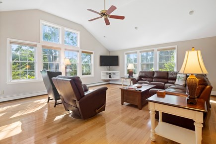 Dennis Cape Cod vacation rental - Living room with smart TV and leather couch