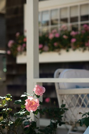 Harwich Port Cape Cod vacation rental - Sitting porch at front door