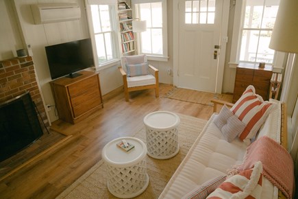 Harwich Port Cape Cod vacation rental - View of living room from stairs