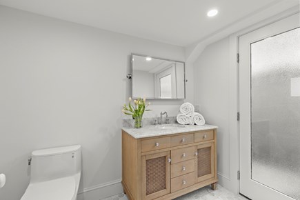 Eastham Cape Cod vacation rental - Half Bathroom with Outdoor Shower