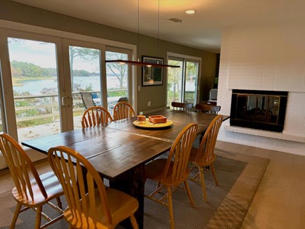 Orleans Cape Cod vacation rental - Dining leading to deck with incredible waterviews